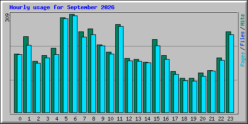 Hourly usage for September 2026